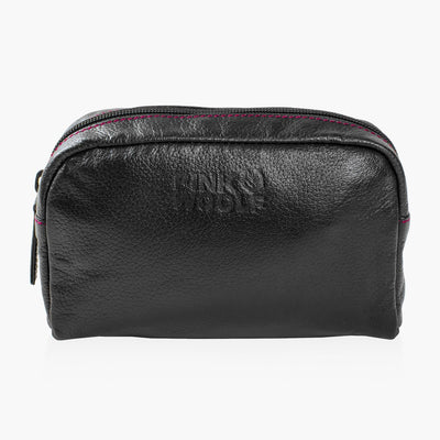 Leather Toiletry Bag - Makes Storing Shaving Kit Easy - Cosmetic & Toiletry BagsPinkWoolf