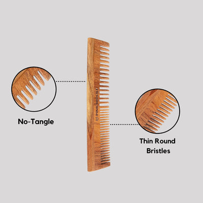 Neem Wooden Hair Comb - Neem CombPinkWoolf