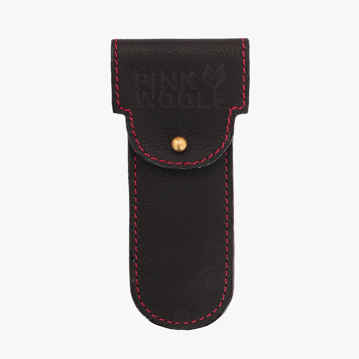 Pink Woolf Leather Razor Cover - BLACK - RazorsPinkWoolf