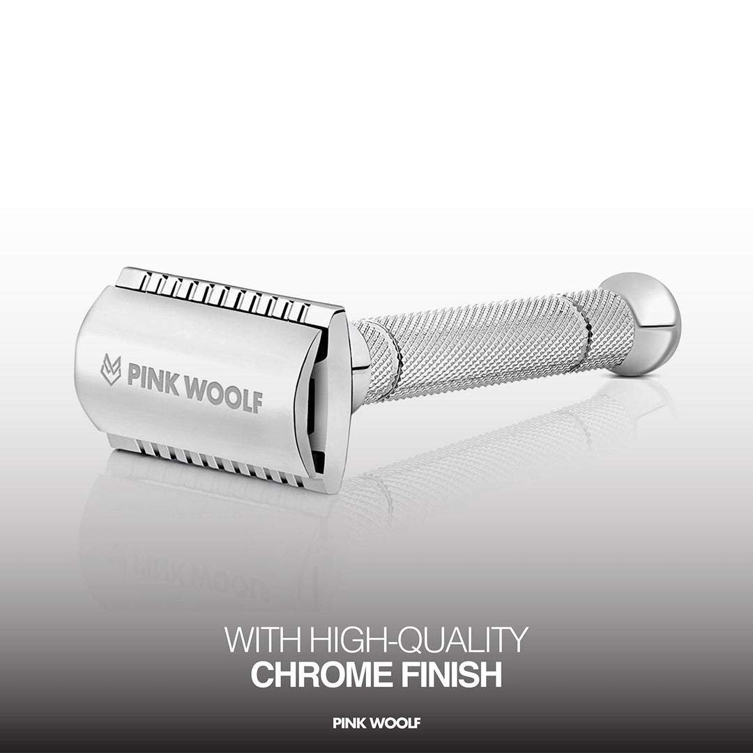 Chrome Safety Razor Close Comb Safety Razor - Smooth & Clean Shave CHROME – PinkWoolf
