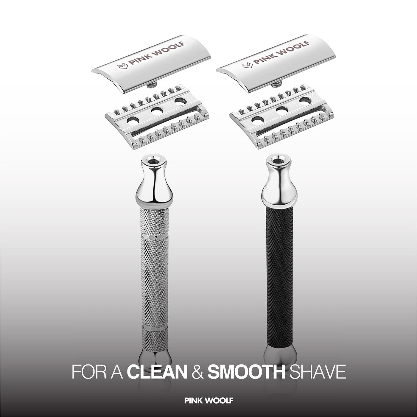 Close and Smooth Shave: Open Comb Safety Razor - CHROME – PinkWoolf