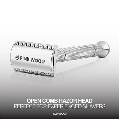 Safety Razor - Open Comb (OC70) CHROME - Razors & Razor BladesPinkWoolf