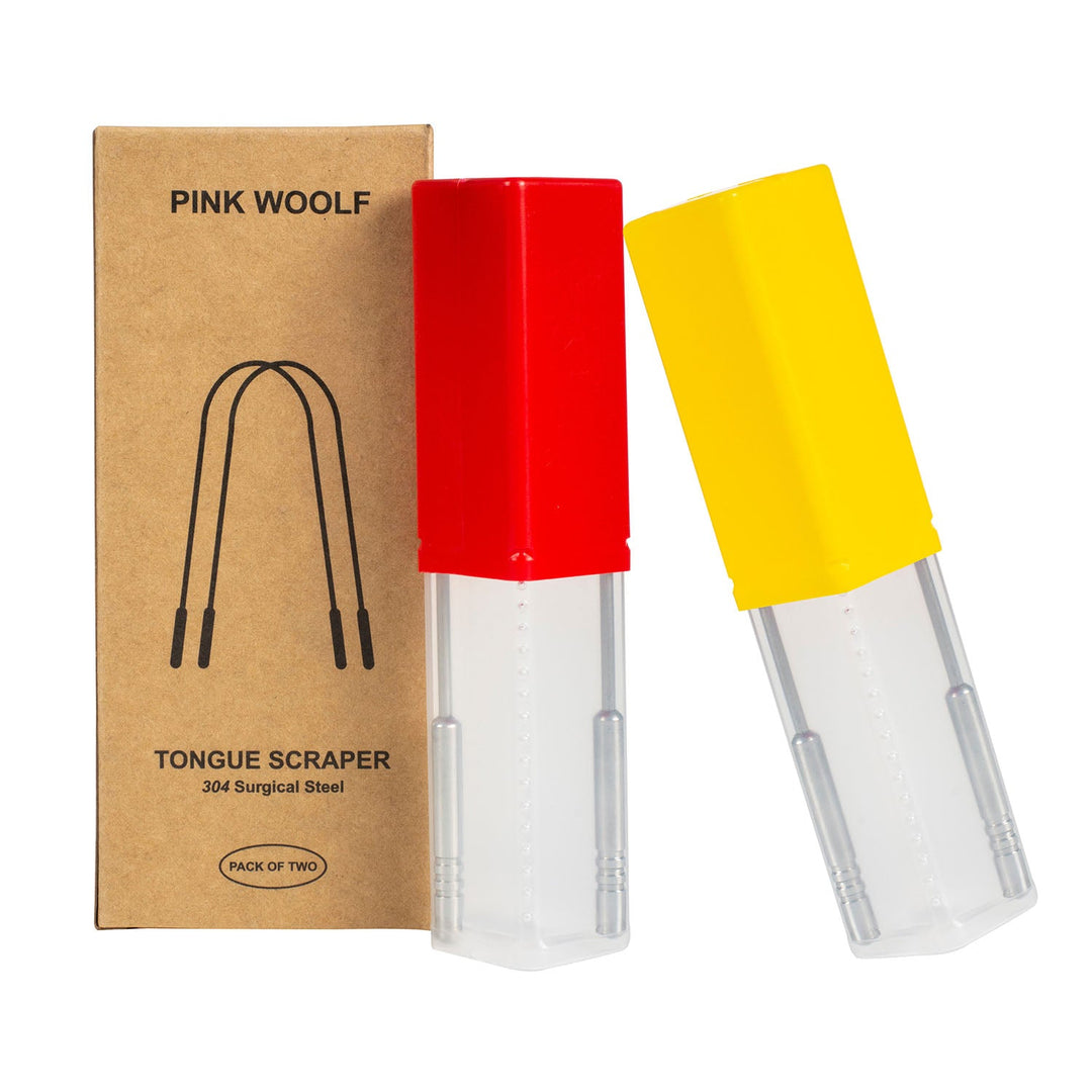 Stainless Steel Tongue Cleaner - PinkWoolf