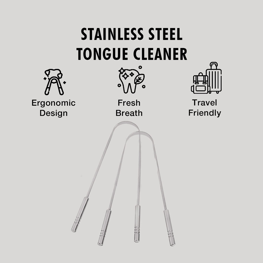 Stainless Steel Tongue Cleaner - PinkWoolf